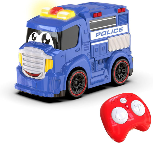 AEROQUEST Remote Control Police Car Truck Toy Cars for Toddlers 1-3 with