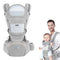 Baby Carrier with Hip Seat, Multi-Functional 9 in 1 Baby Wrap Carrier