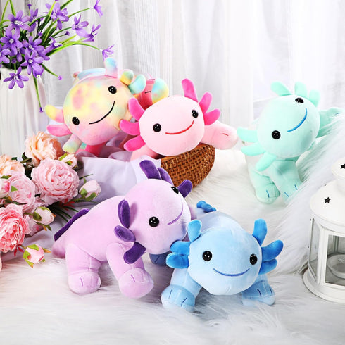 Libima 5 Pcs 12 Inch Axolotl Plush Toys, Cute Soft Stuffed Animal