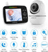 ANMEATE 960ft RangeBlack1 Baby Monitor with Remote Pan-Tilt-Zoom Camera,Large Display Video Baby Monitor with Camera