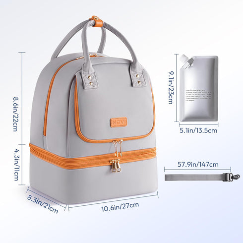 S1/S2, Pack, Backpack NCVI Breast Pump Bag for Spectra Breast Milk Cooler Travel Bag with Ice Double Layer Removable