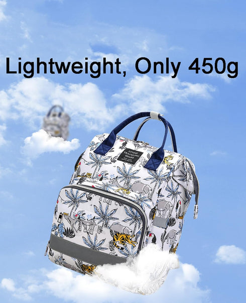 Ybberik Backpack, Diaper Bag Multifunction Waterproof Diaper Changing Bag with Insulated Pockets, Stroller Straps