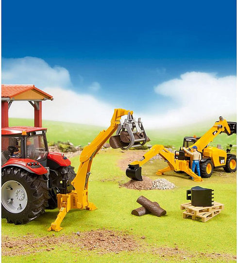 1:16 Premium Rear Hydraulic Arm with Grabber - Scale Model