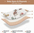 Selerdon 50" 50" Baby Play Mat Western Cowboy Horse Cactus Shoes X Play Gym Crawling Mat Soft Non-Slip Portable Picnic