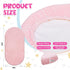 Fanfanwin 2 Pack 33 16 Inches Flannel Baby Bassinet Sheets x Pink and White Soft Christmas Flannel Crib Sheets, Fit