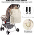 Yusudan Backpack Corduroy Diaper Bag for Baby Girls Boys, Women Large Nappy Bags for Mom (Beige Corduroy Floral Purple)