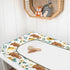 Highland Cow Sunflower Changing Pad Cover for Baby Girls, Soft Stretchy Safe Snug Fitted Diaper Change Table Covers