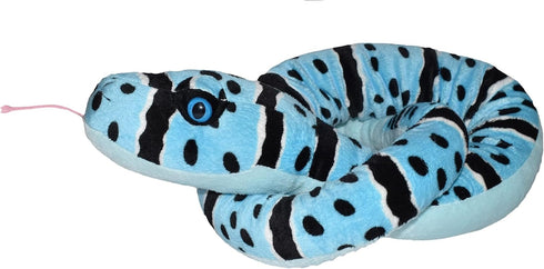 Wild Republic Snake Plush, Stuffed Animal, Gifts for Kids, Blue Rock Rattlesnake, 54 inches