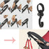iLulala 4pcs 360 Stroller Hooks, Walker Hooks Wheelchair Hanging Hooks, Rotation Baby Stroller Hooks Stroller Hanger