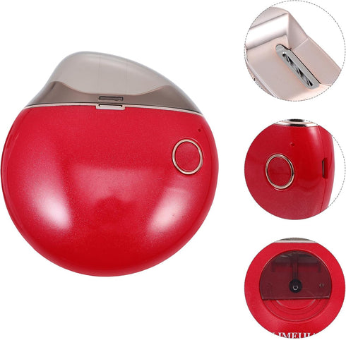HEALSOPTHY Trimmer Set Electric Nail Kit for Seniors Safe Automatic Nail Clipper with Splash Guard Red Cordless