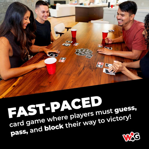 Wild Guess! 2 4 10+ Insanely Competitive, Fast-Paced Card Game for to Players Guess, Pass & Block Your Way to Victory