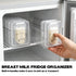 Wopgrty Breastmilk Storage Container, Freezer Flattener Kit, Breastmilk Storage Container, Plastic Storage Bins