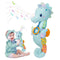 Baby Toys 0-6 Months, Infant Musical Seahorse Stuffed Animals Sensory Toys with Bright Colors, Soft Tummy Time Toy for