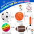 5 Pack Sports Balls Set for Kids with Bag, Includes Football, Soccer, Basketball, Baseball, Volleyball Toys