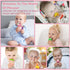 WAJIAYON Baby Fruit Feeder Pacifier (3 Pack), Silicone Teether Feeder for Baby Feeding Essentials (Pink)