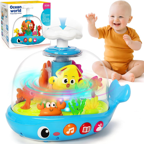 Baby Toys 6-12 Months, Musical Aquarium Infant Toys for 7 8 9