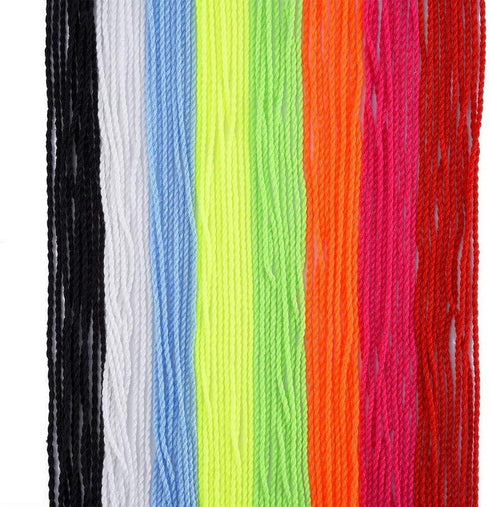 HNYYZL Polyester Yoyo String - 100pcs Replacement for Responsive and Non-Responsive Yoyos with 10 Finger Brace