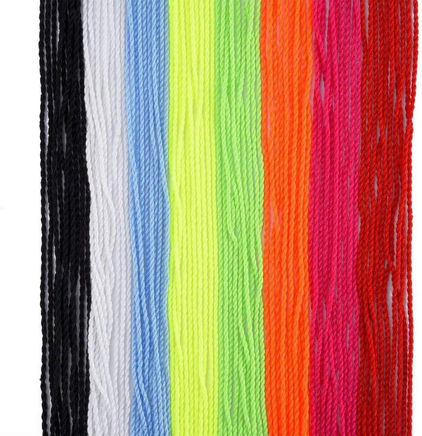 HNYYZL Polyester Yoyo String - 100pcs Replacement for Responsive and Non-Responsive Yoyos with 10 Finger Brace