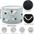 visesunny Cute White Sheep Animal Dot Grey Collapsible Large Capacity Basket Storage Bin with Durable Cotton Handles, Home Organizer Solution for Office, Bedroom, Closet, Toys, Laundry by visesunny