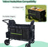 Stroller Wagon Cargo Net,Double-Layer Side Pockets Attachment for WONDERFOLD,Foldable Mesh Sorting Organizer Bag