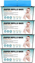 BATADAPTER 120 Bags Diaper Pail Refills Bags Compatible with Genie Easy Roll Signature