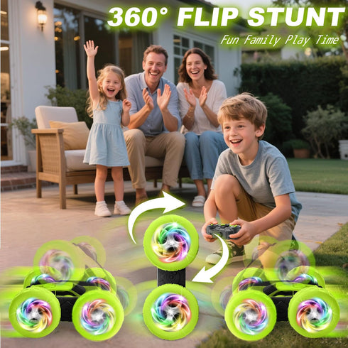 2.4GHz 360 4-8, 5 6 7 8 9 10 Remote Control Car, Stunt RC Cars, Double Sided Flips RC Crawler, Outdoor Toys for Kids