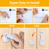 TRILINK 6 Pack, Cabinet Locks for Babies Baby Proofing Baby Safety Locks, Child Locks for Cabinets, Fridge Locks