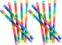 JA-RU Glitter Wand Girls Rainbow Baton Toy (12 Baton) 12 Inch Wand
