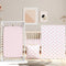 CrystalSylara 3 Piece Pink Bow Crib Bedding Set for Baby Girls - Soft