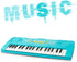 BIGFUN Kid Keyboard Piano - 37 Keys Multifunction Music Educational Instrument Toy for Kids Age 3-8 (Blue)