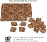 REDUCIO! 1:12 Dollhouse Flooring Tiles Miniature Parquet Pattern for Scale Decor Projects (Woven Diamond)