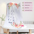Baby Monthly Milestone Blanket, Soft Floral Memory Blanket, Newborn Growth Chart, 51x40In