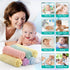12 Pack-Microfiber 7 9 Inch HOMEXCEL Baby Washcloths Coral Fleece Baby Bath Face Towel x Extra Absorbent and Soft Burp