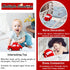 Plush Red Stuffed Car Shaped Pillow - Cute Toy Decor Gifts for Kids, 11.8 Inch