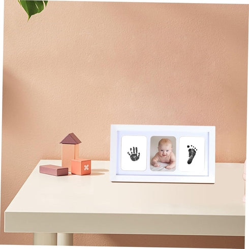 Newborn Handprint and Footprint Keepsake Kit with Photo Frame