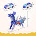 dahom Toy,2 Collision Transforming Dinosaur Car Magnetic Cars Transform into Dinosaur Toys for Kids,Boys,Girl,Toddler