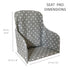 Messy Me High Chair Cushion for Wooden High Chairs - Fully Wipe Clean Seat Pad to Keep Baby Comfortable