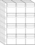 Uncle Paul Coin Collecting Pages, 5 Sheets 12 Pockets Standard 9-Hole Coin Pocket Inserts, Collecting Sleeves for Coins