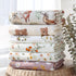 2-Pack 70% 30% (47" 47"), LifeTree Muslin Swaddle Blankets for Baby Girl, Viscose from Bamboo and Cotton Large Swaddle