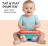 6-18 Tummy Baby Toys for Months, Musical Drum, Light Up, Time, Baby Gifts