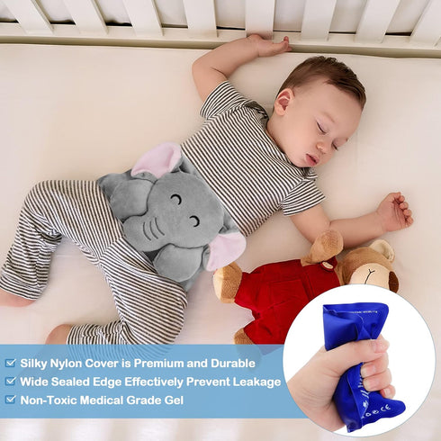 Tummy Upset Baby Colic and Gas Relief - Heigoeost Heated Wrap for Newborns Belly Relief by Soothing Warmth, Baby