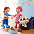 HABA Little Friends Matze, 4" Boy Dollhouse Toy Figure with Blue Overalls and Red Cap