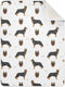 Swaddle Blanket Bohemian Shepherd Dog Cotton for Infants, Receiving, Lightweight Soft Swaddling