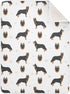 Swaddle Blanket Bohemian Shepherd Dog Cotton for Infants, Receiving, Lightweight Soft Swaddling
