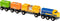 BRIO 33982 Three-Wagon Cargo Train - Kid-Friendly Wooden Toy Train, Engaging Play Experience, Compatible with All