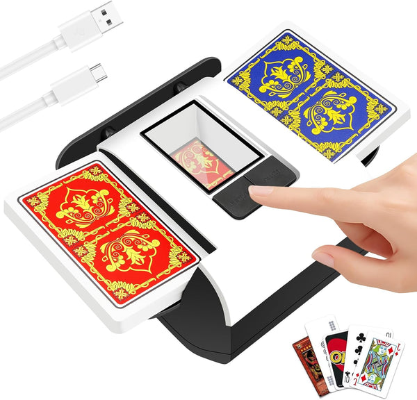 Xixter Automatic Card Shuffler for 2 Decks, Battery Powered Card Shuffler, Cards Shuffler
