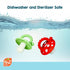 3M+ RaZbaby Soft Silicone Infant & Baby Teether Toy Massaging Bristles Teething Relief Pacifier - Soothes Sore Gums