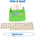 BOHS Literacy Wiz Fun Game - See and Hide Spell Lower Case Flash Cards for Preschool Language Learning