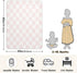 KICPOAY Pink White Checkered Baby Swaddle Blanket for Boys and Girls, Muslin Baby Receiving Swaddle Blanket, Soft