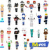 56 PCS Magnetic Dress-up Pretend Play Doll Set with 21 Occupations Jobs, Perfect for Preschool Learning